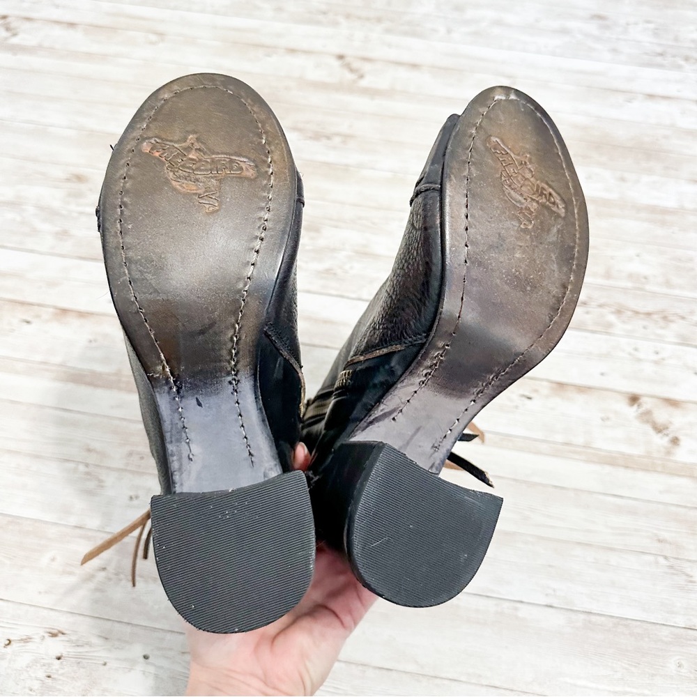 Freebird by Steven Zombi Bootie Heel Peep Toe Black Size 10 NWT - Picture 7 of 11